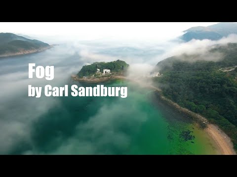[e- Poetry Book] Fog By Carl Sandburg | American Poet | American Poems | Nature Poem E- card