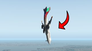 Boeing 747 Free Falling After Both Engines Got Mechanical Failure | X-Plane 11