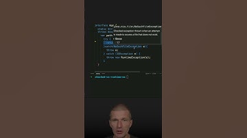 When To Use Checked vs Unchecked (Runtime) Exceptions #java #shorts #coding #airhacks
