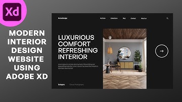 Modern Interior Design Website Using Adobe XD - UI UX Design - Fazil Studio
