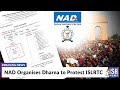 Nad organises dharna to protest islrtc