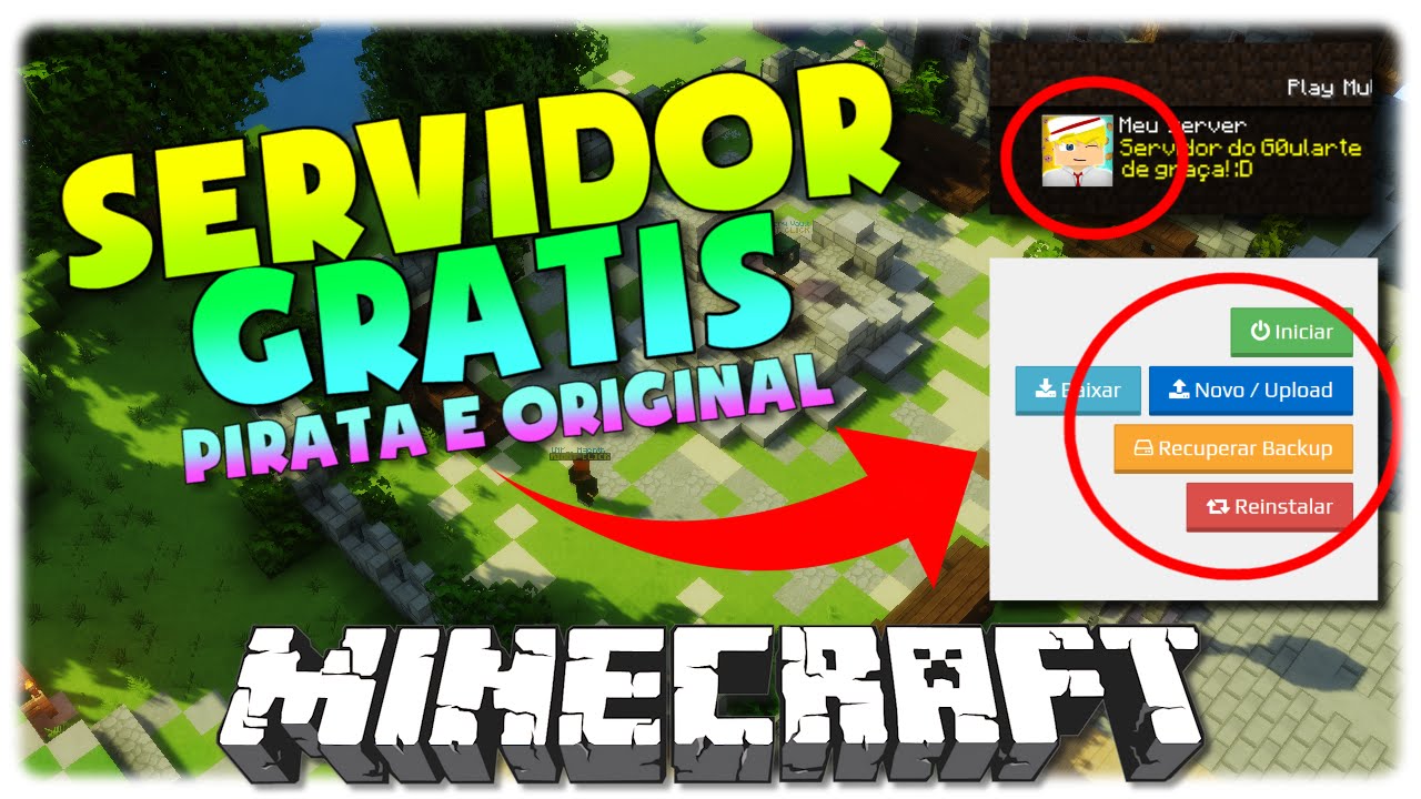 Gostaria de convida-los a participar do meu servidor no minecraft pirata e  original será uma