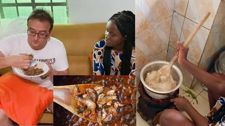 HUSBAND TRIES TRADITIONAL AFRICAN FOOD (omena) IN ...