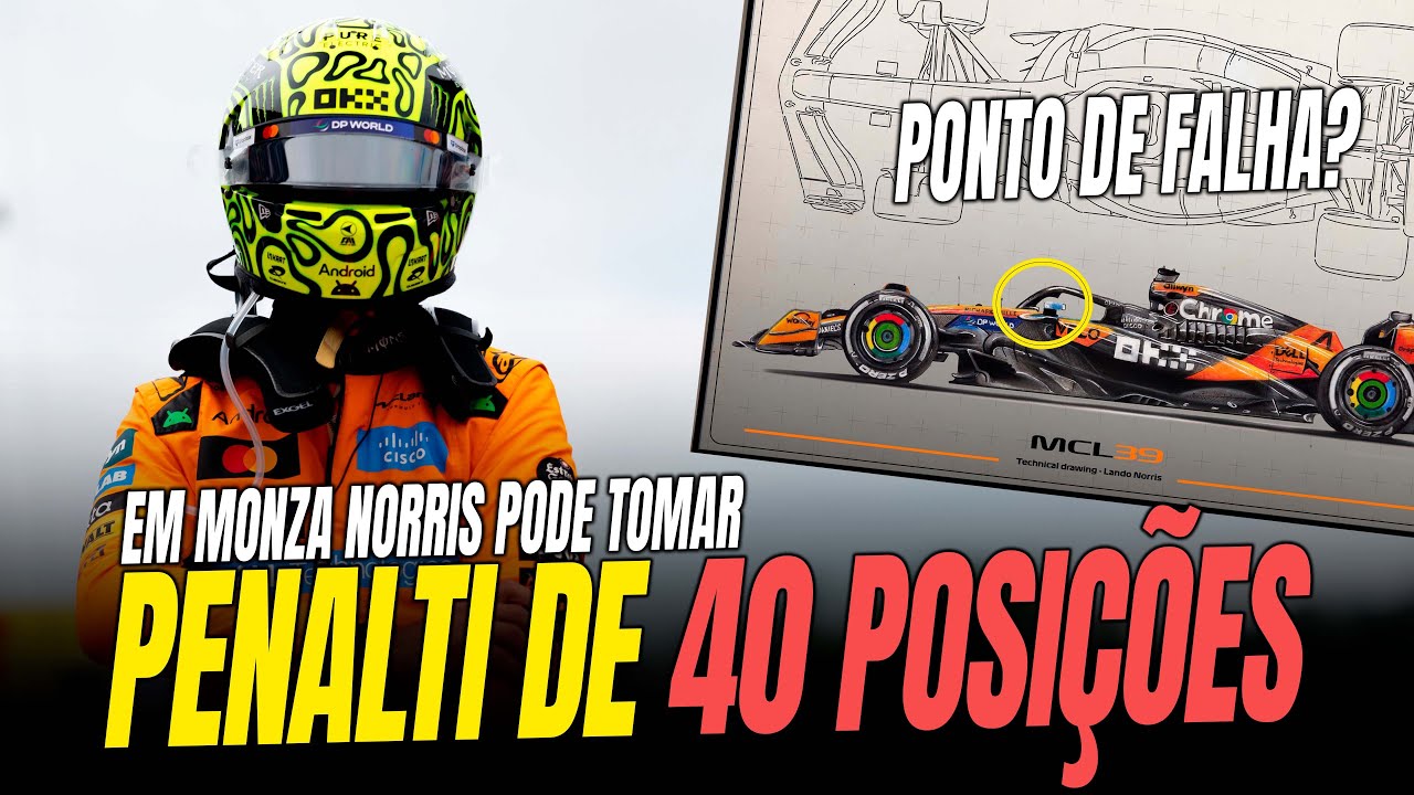 🚨Norris Pode Tomar Dezenas De Posições No Grid De Monza Se Problema Tiver Atingido Motor