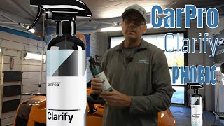 NO WIPER CHATTER? Carpro Clarify Ph2OBIC Hydrophobic Streak Free Glass Cleaner!!