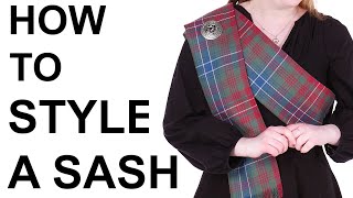 How To Style a Scottish Tartan Sash