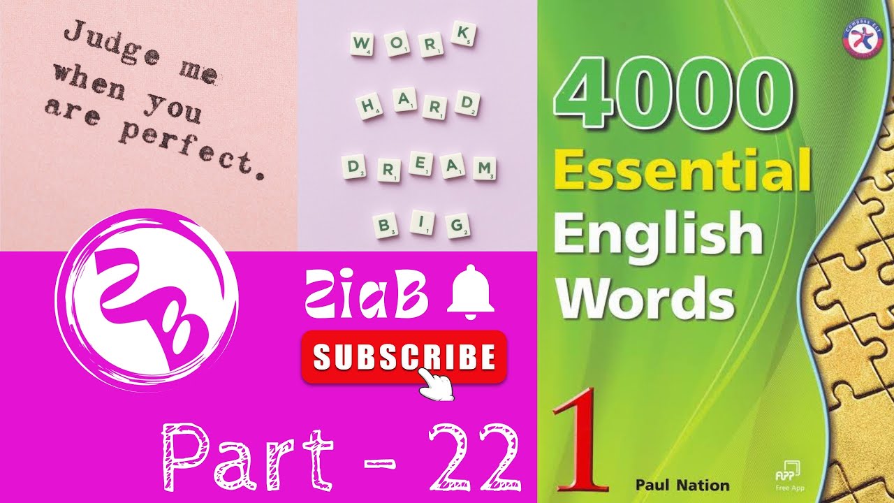 4000 Essential English Words Part - 22 - YouTube