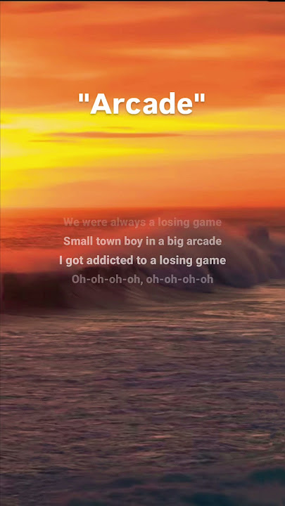 Loving you is a losing game | 'Arcade' - Duncan Laurence | lyrics | #lyrics #songlyrics #pop #arcade