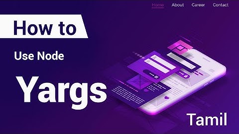 Yargs in Node | How to use yargs npm package | Teach Like a Friend