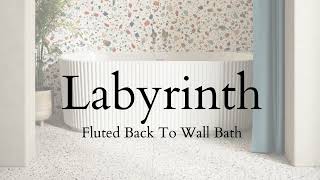 Labyrinth Fluted Back To Wall Bath