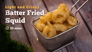Light and Crispy Batter Fried Squid | Batter Fried Squid | Squid Recipes | Cookd screenshot 4