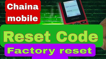 All chaina keypad mobile reset code|Chaina keypad mobile factory reset code. #Skrajib