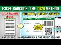 Stop Using Fonts! Create Automatic Barcodes in Excel with =IMAGE()