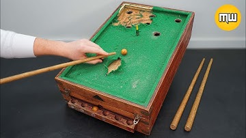 Bar billiards restoration 1933s - Pool table Restore Mercier le Champagne