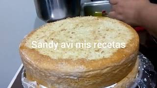 Remojo y relleno pan para tres leches o pan esponja