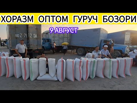 XORAZM OBZOR в прямом эфире! ХОРАЗМ ОПТОМ ГУРУЧ БОЗОРИ 9 АВГУСТ 2025-ЙИЛ