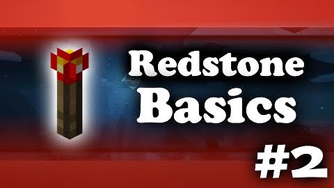 Minecraft PE Redstone Tutorials - #2 Redstone torch Basics