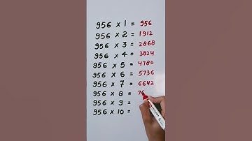Find mistake in last digit of Table 956..🤔 #maths #trending #shorts #reasoning