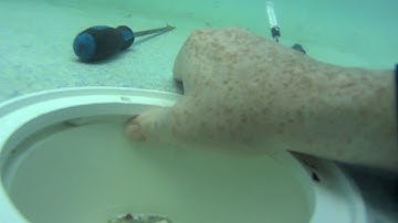 Find Pool Leak how to with Dye Test And Fix With Pool Putty D.I.Y