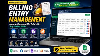 Billing Entry Management System using Google Apps Script & Google Sheets