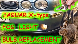 Jaguar X-type fog light bulb replacement