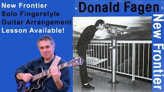 New Frontier, Donald Fagen, solo fingerstyle guitar, lesson available chords