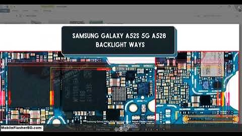 Samsung Galaxy A52s A528 Backlight Ways Repair Display Light Problem #gsm_free_equipment