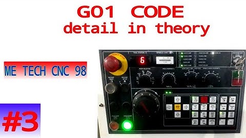 #03 G01 linear interpolation cnc machine code in detail ||cnc programming||
