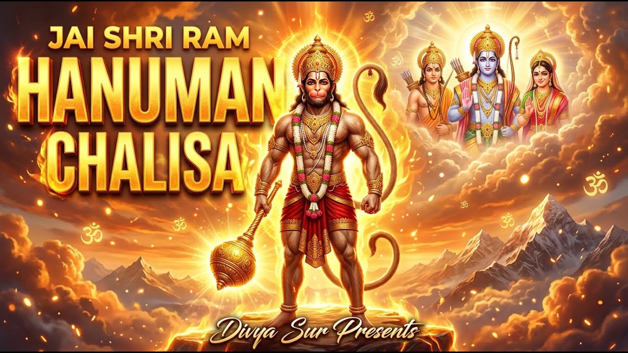 Nonstop🔱Shri Hanuman Chalisa | Powerful Chant for Strength, Peace & Protection🔱(Official Video)