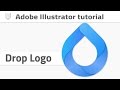 How to create droplet logo design. Adobe Illustrator logotype tutorial.