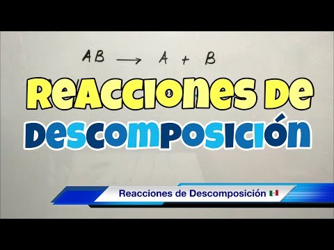 Reacciones de DESCOMPOSICIÓN (paso a paso)