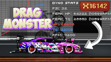 Is this the fastest car in Pixel Car Racer? Best drag racing car build