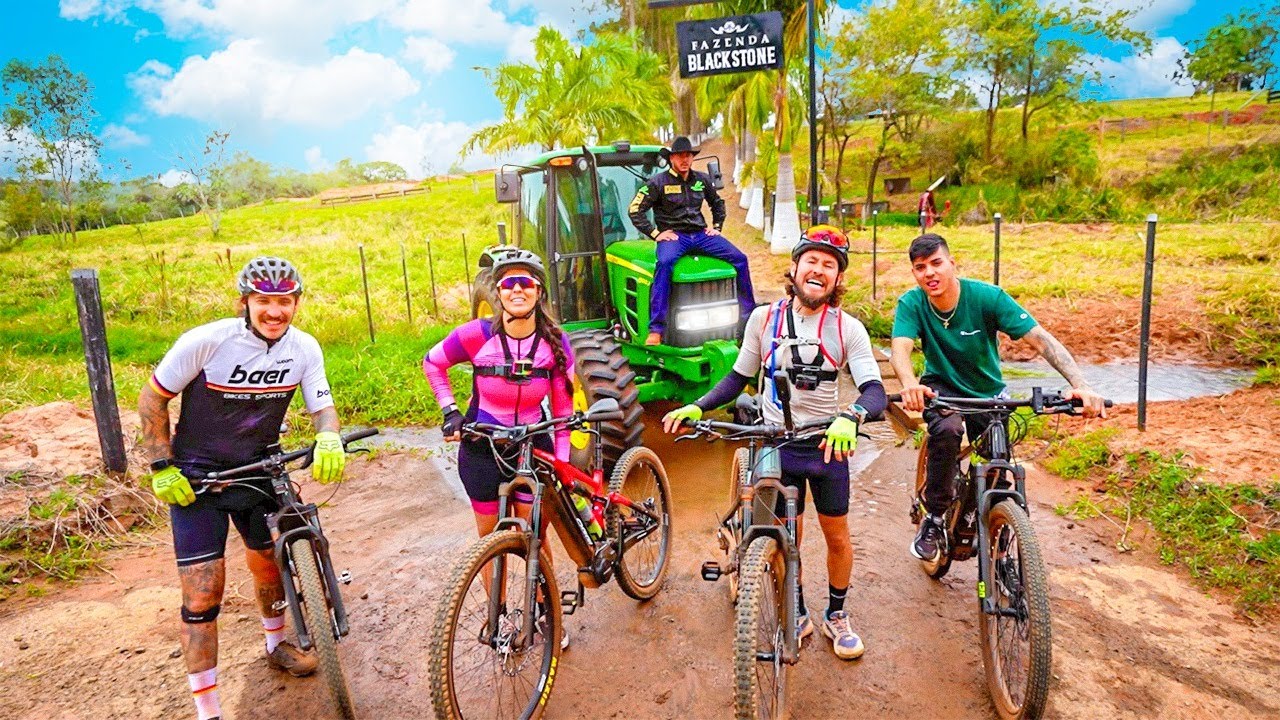 DEPOIS DE 70KM CHEGAMOS NA FAZENDA BLACKSTONE DE BICICLETA 😱