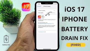 iOS 17.1/17.2 - iPhone Battery Drain Fix