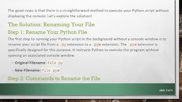 How to Make Your Python Script Run in the Background Without a Console Window