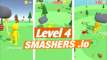 Smashers.io - Fun io games - Gameplay ( Level 4 ) Walkthrough
