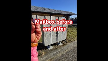 Before and after install #mailbox #homeimprovement #usps #postalservice #mailservice #install