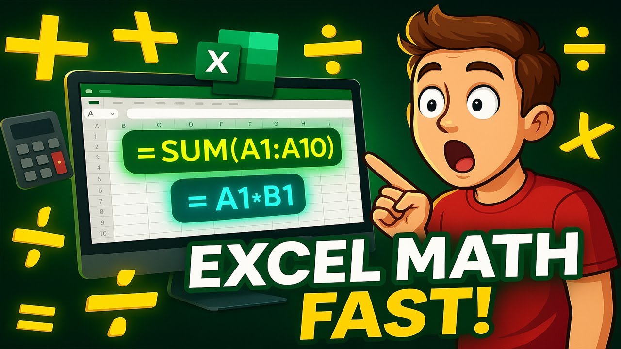 Master Excel Math in Minutes! 🔢 Top Formulas & Shortcuts You NEED to ...