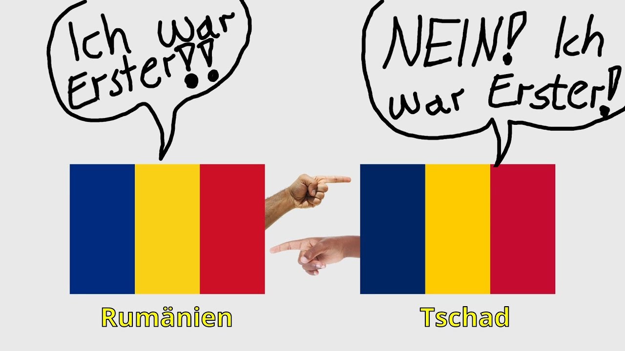 Wie Sieht Die Flagge Von Rumänien Aus Die Flaggen von Rumänien und Tschad - YouTube