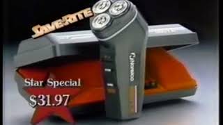 SaveRite with Norelco Electric Shaver (1985 Christmas Commercial)