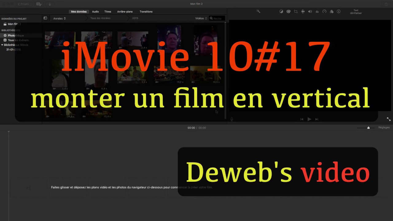 imovie vertical video