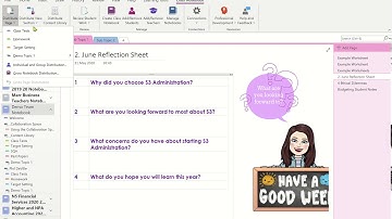 Staff - OneNote: Distributing a Page to the Class