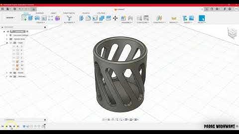 Designing a Pen / Pencil Stand in Autodesk Fusion 360 Tutorial