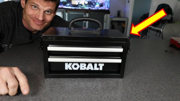 Kobalt Mini 10.83-in Friction 2-Drawer Blue Steel Tool Box in the Portable  Tool Boxes department at