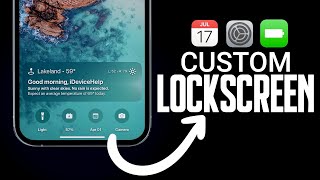 Customize iPhone LockScreen with Battery, Weather, Calendar information & More￼