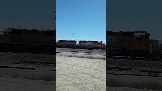 Freight train passes.