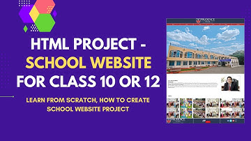 HTML Project : School Website for Class 10 | School Project | HTML Project for Class 10th or 12th