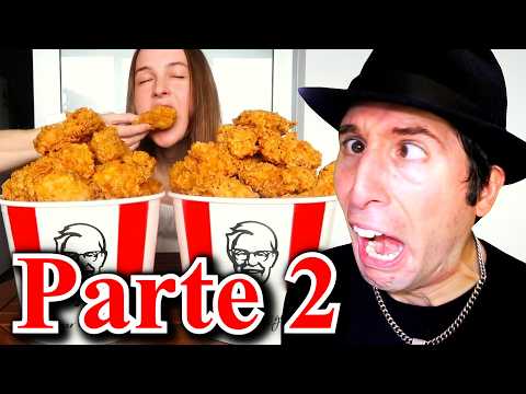 50 KFC ALI di POLLO CHALLENGE - PARODIA REACTION | Parte 2