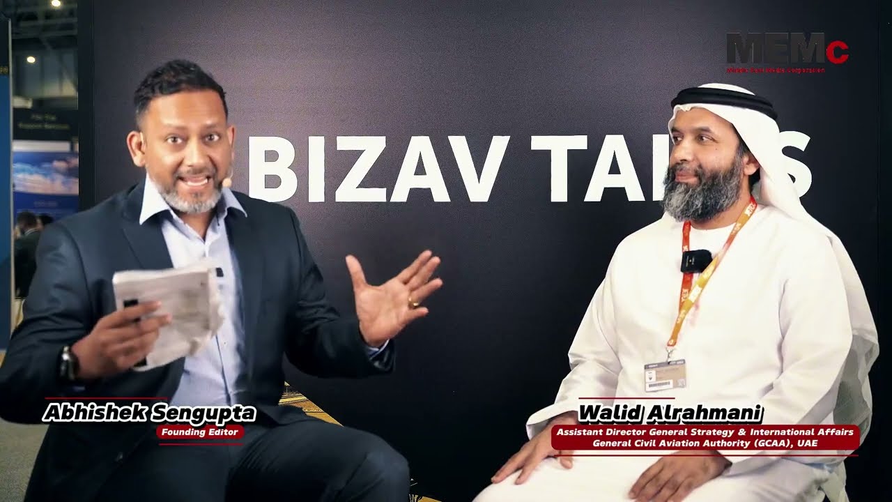 Walid Alrahmani of UAE’s GCAA in conversation with Abhishek Sengupta CEO of MEMc