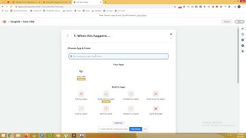 Zapier: Siteglide Admin to Zoho CRM